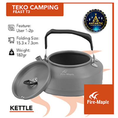 Teko air Fire Maple FM Kettle 0.8L FEAST T3 Teapot Coffee Pot