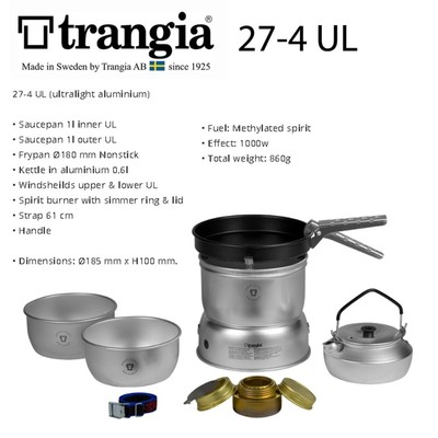 cooking set Trangia 27-4 UL Alat Masak Gunung Camping