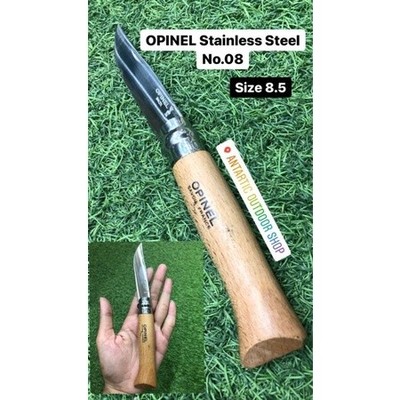 OPINEL Stainless Steel - pisau camping survival No.08