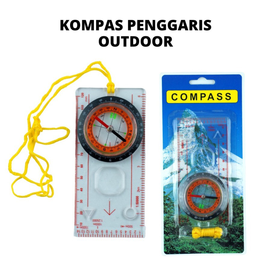 Kompas Penggaris Outdoor Compas Mistar